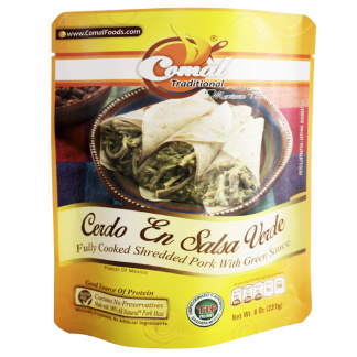 Cerdo en salsa verde 8 oz Comal